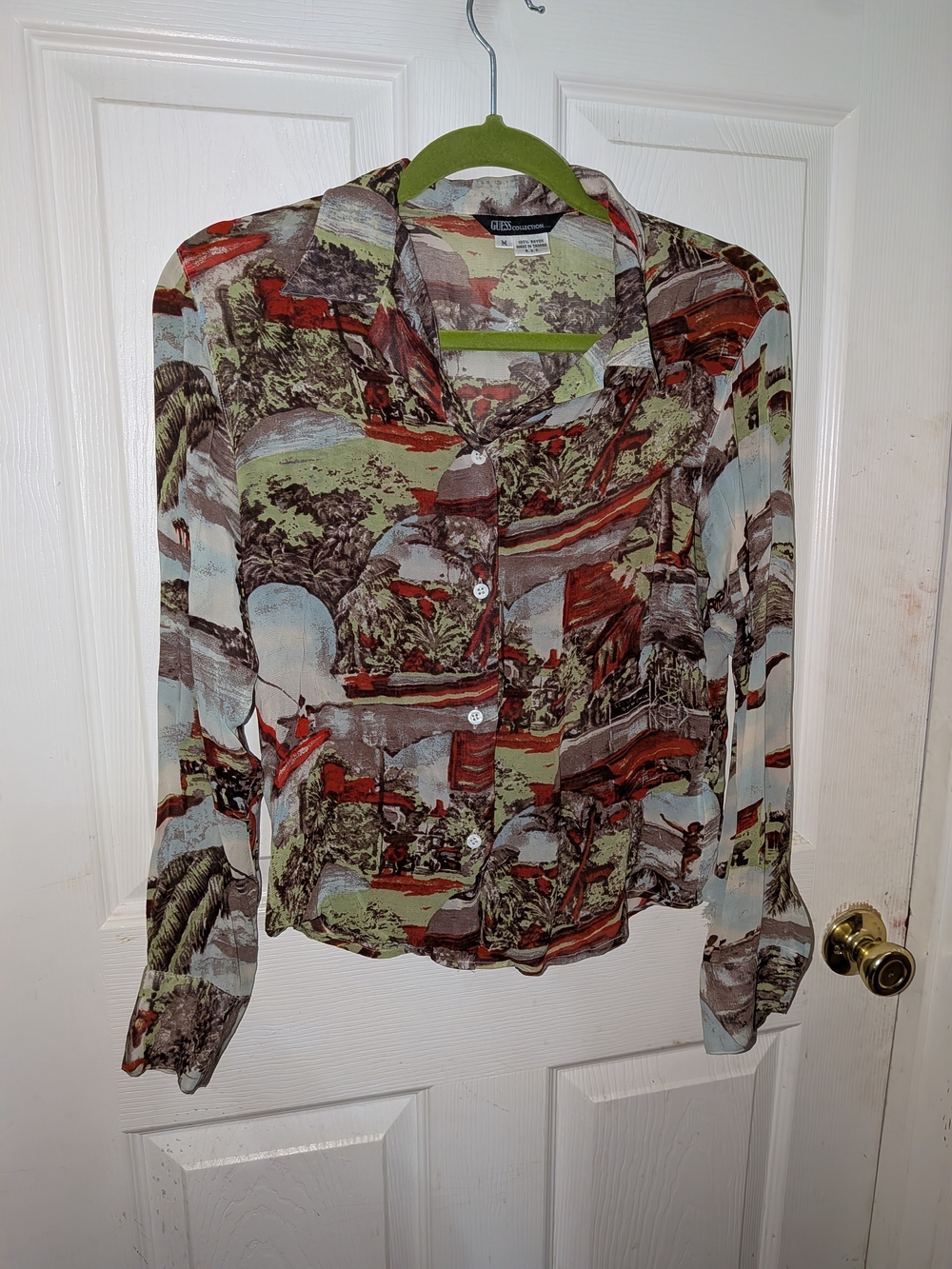 Guess Scenic Print Button-Down